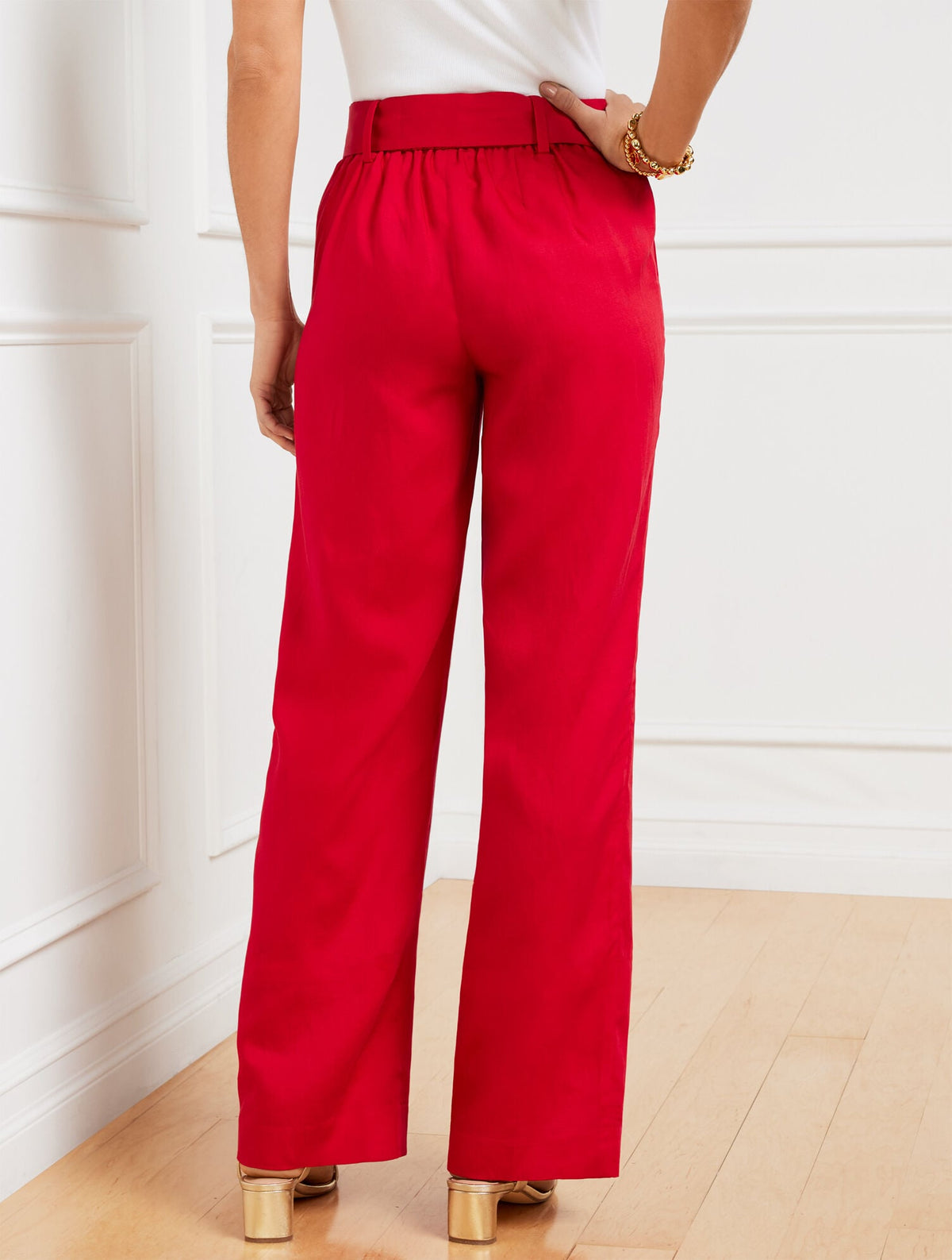 WIDE LEG PULL-ON PANTS | Talbots