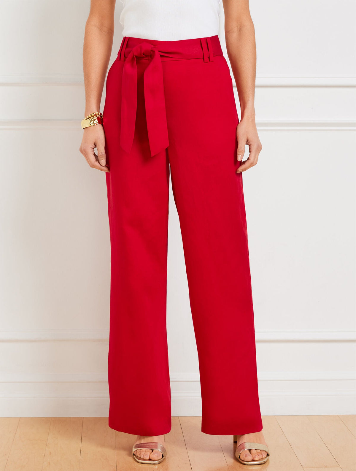 WIDE LEG PULL-ON PANTS | Talbots