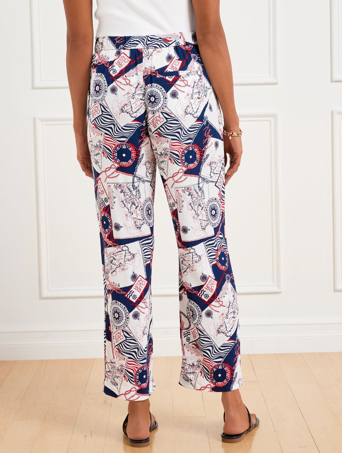 STRAIGHT ANKLE PULL-ON PANTS - CÔTE D’AZUR | Talbots