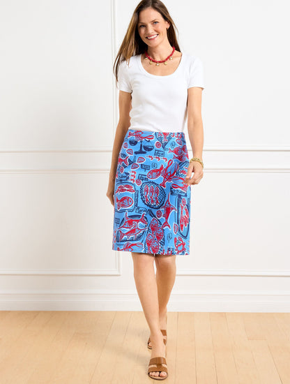 CANVAS A-LINE SKIRT - FISH MARKET | Talbots