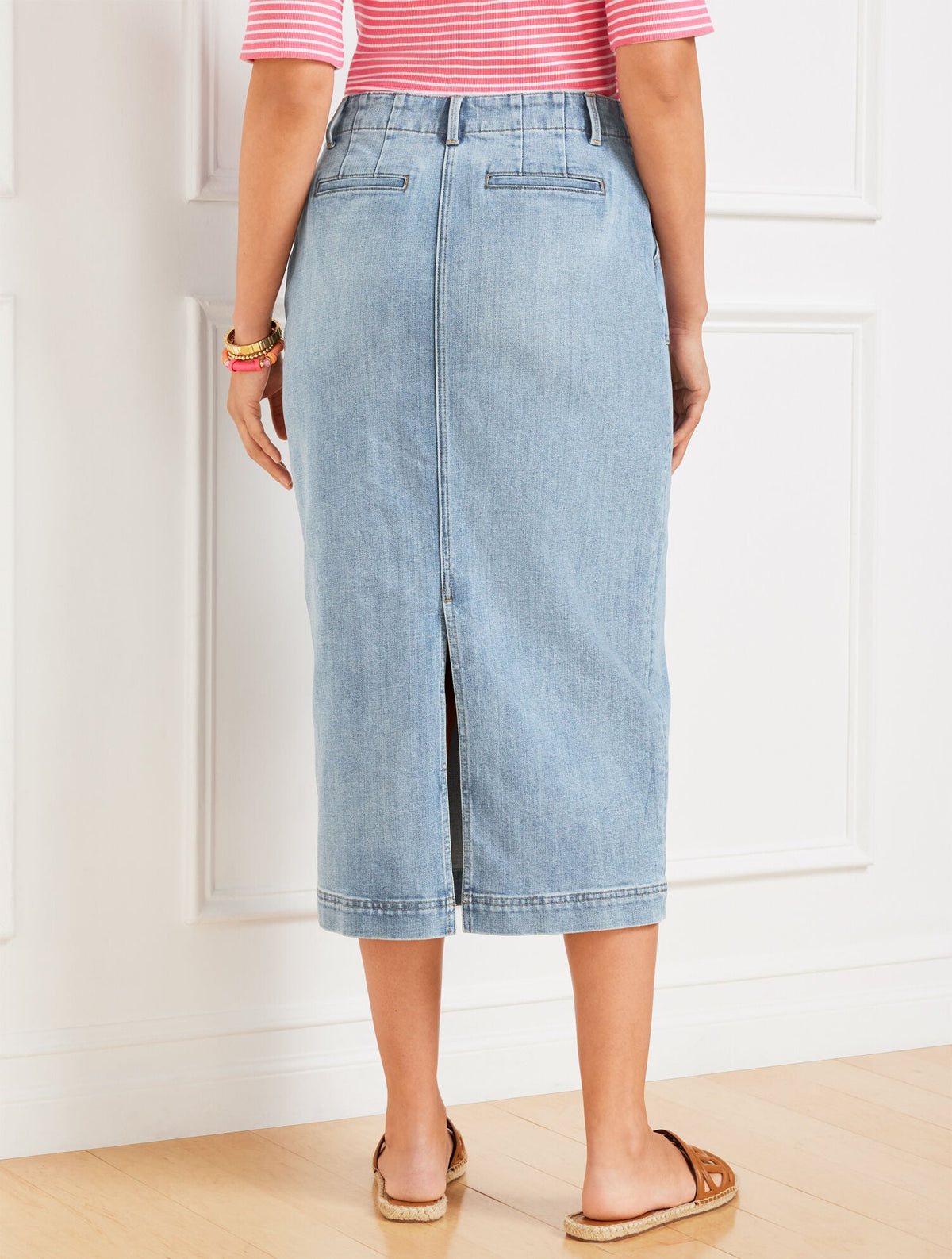 DENIM MIDI SKIRT - CORNELIA WASH | Talbots