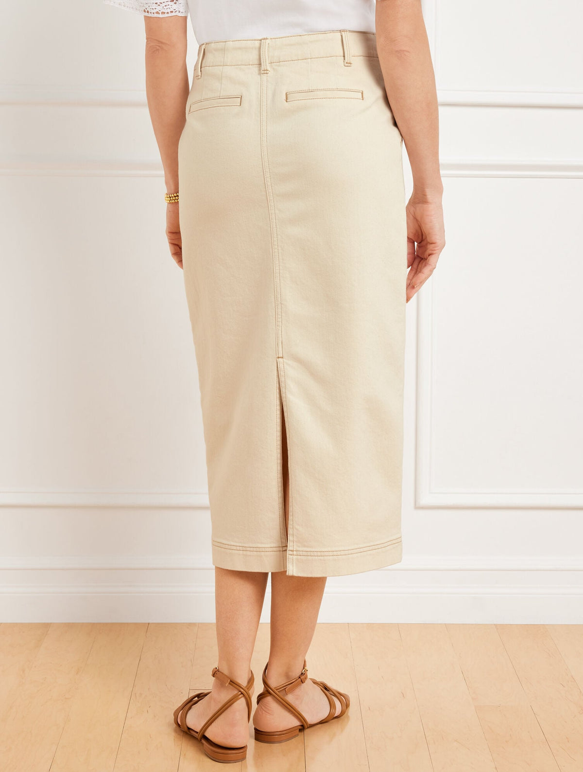 DENIM MIDI SKIRT | Talbots