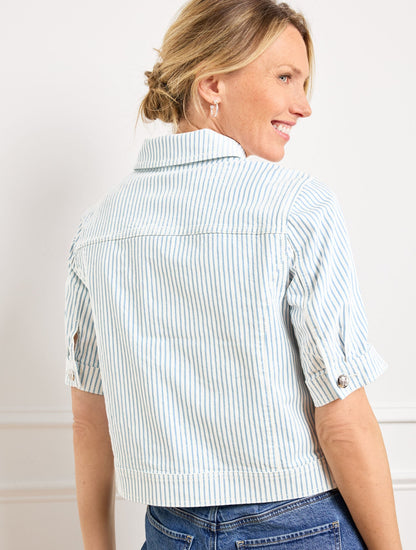 AWNING STRIPE JACKET | Talbots