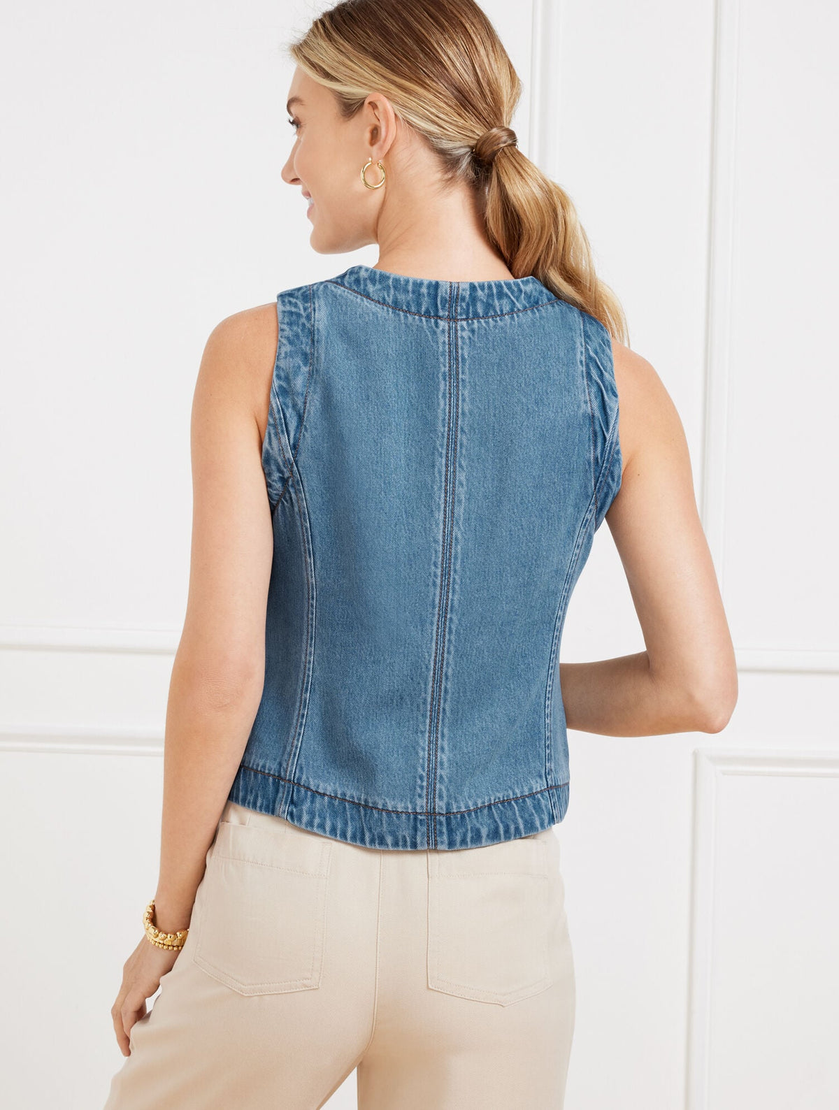 DENIM VEST | Talbots