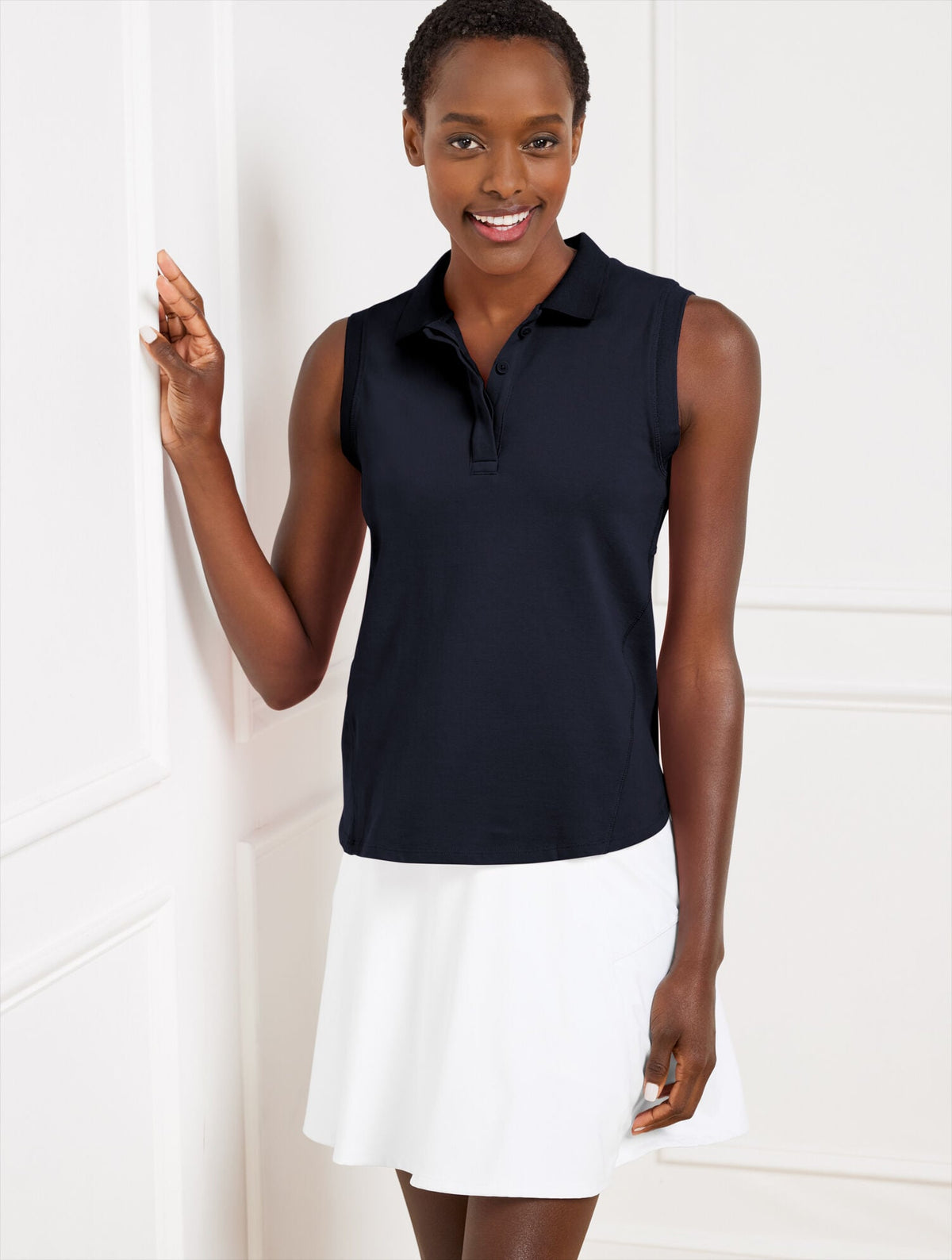 PIQUÉ POLO TANK | Talbots