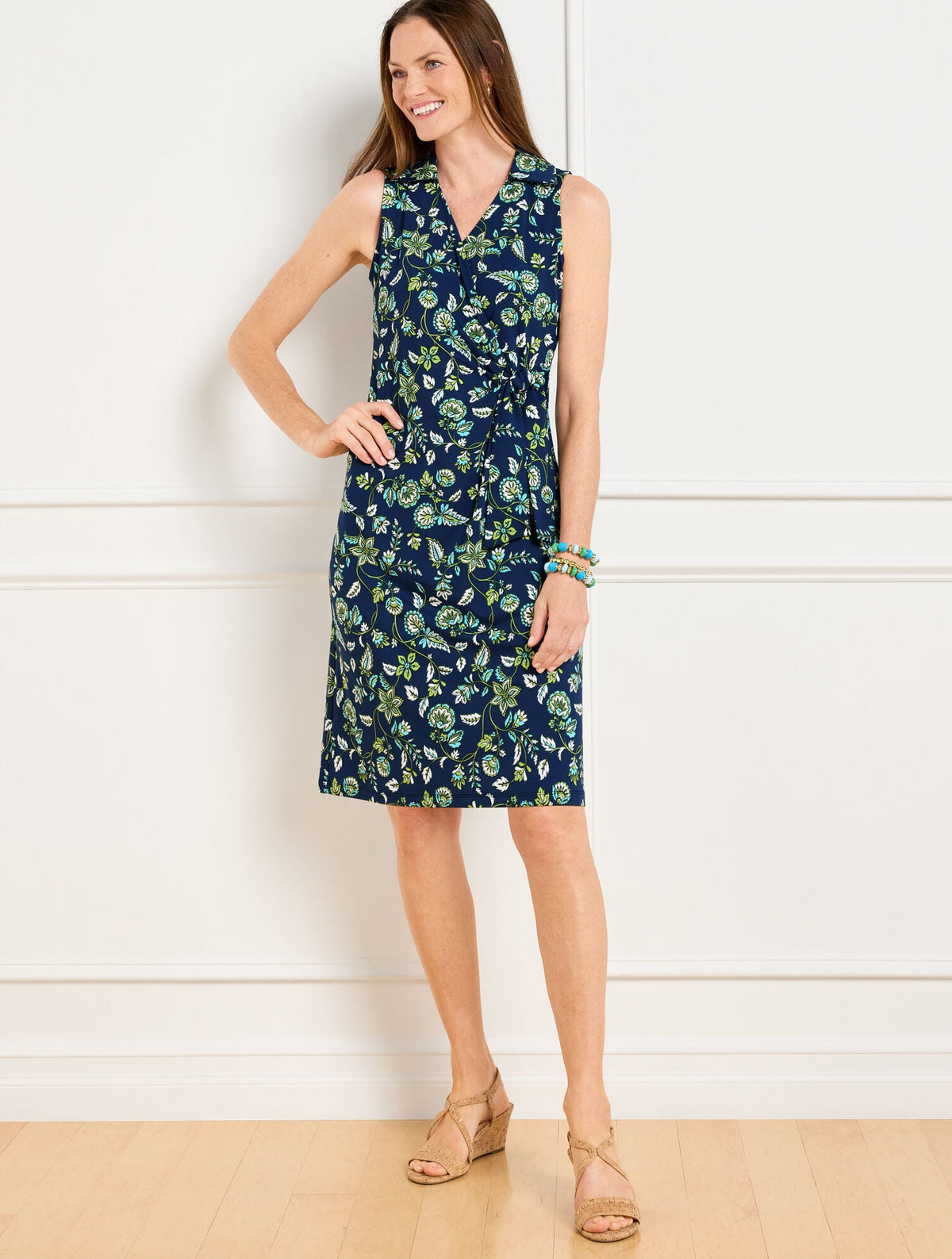 EFFORTLESS JERSEY BELLA DRESS - DANCING JACOBEAN | Talbots