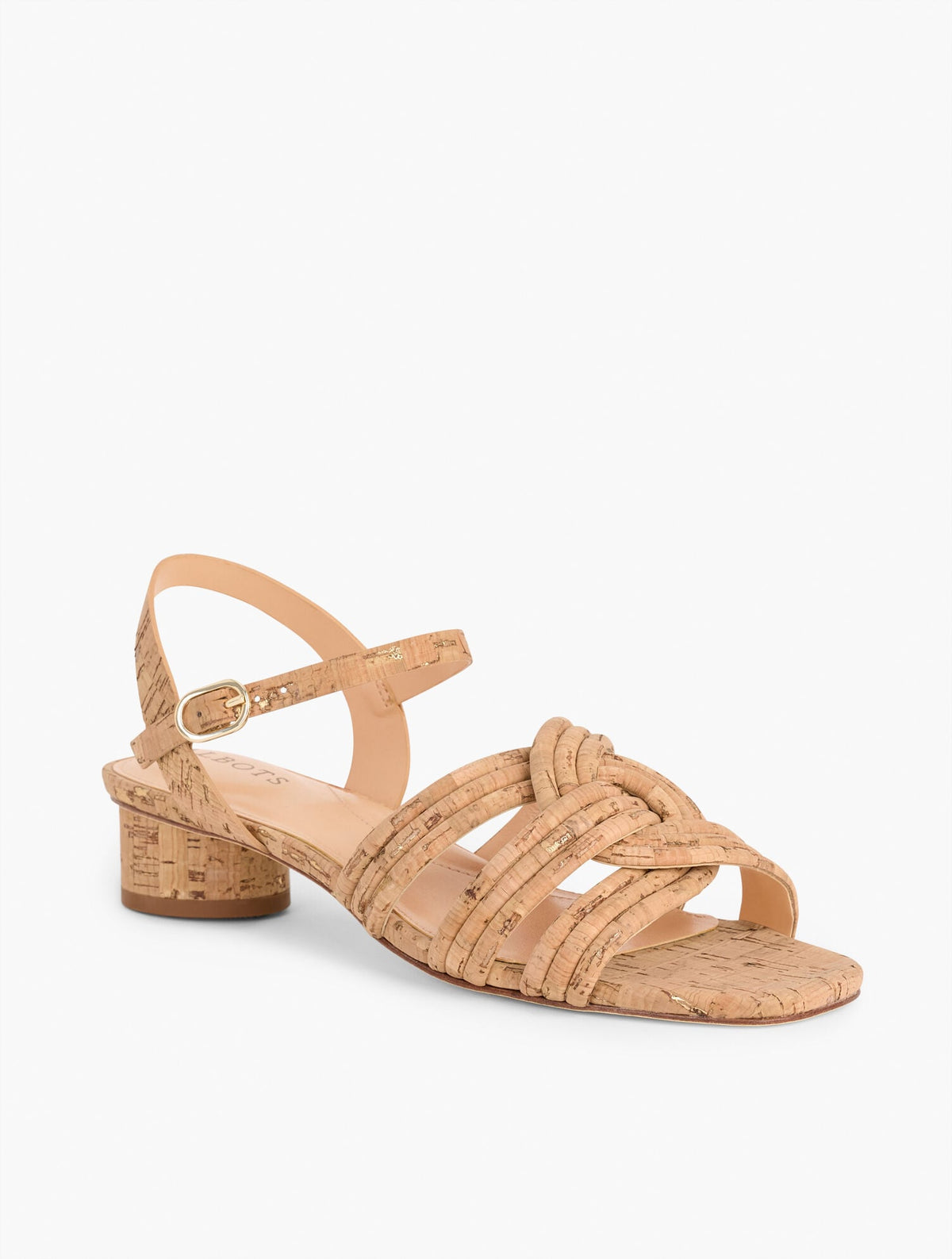 ADINA CORK BLOCK HEEL SANDALS | Talbots