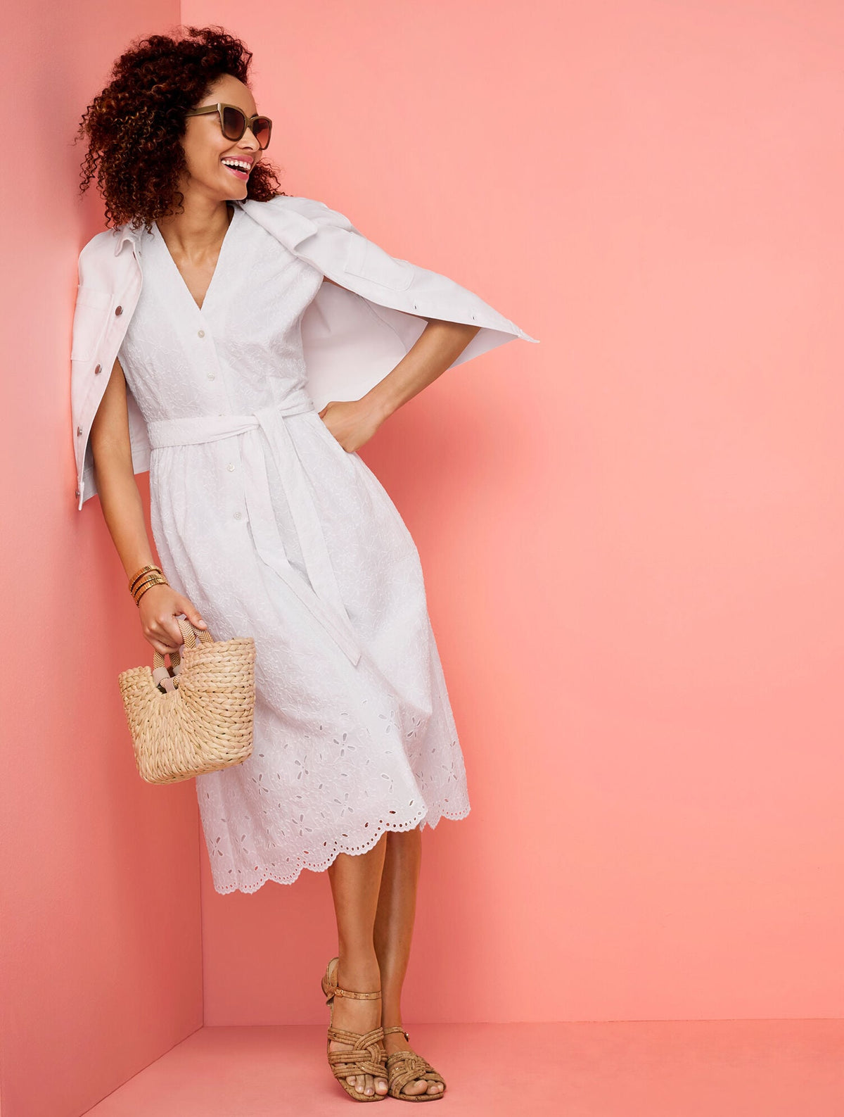 ADINA CORK BLOCK HEEL SANDALS | Talbots