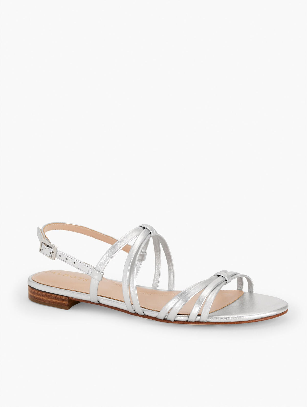 ARIA STRAPPY NAPPA METALLIC SANDALS | Talbots