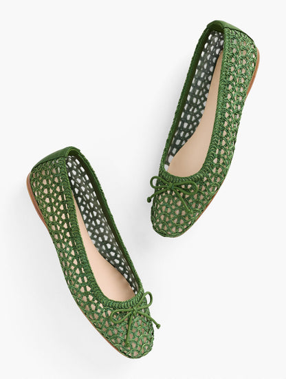 BLAINE SOFT SOLE LOOPY WOVEN BALLET FLATS | Talbots