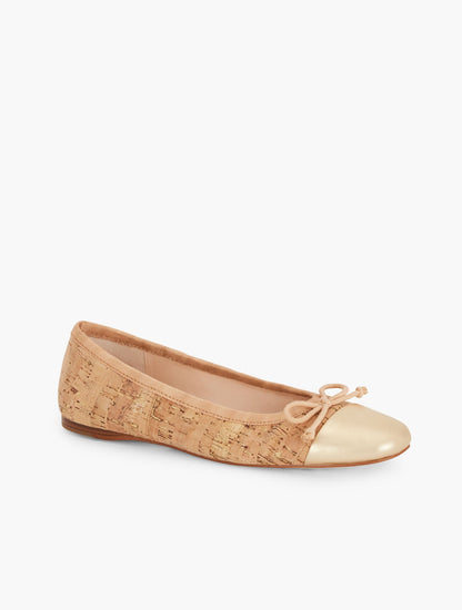 BLAINE SOFT SOLE CORK BALLET FLATS | Talbots
