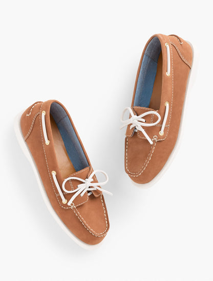 FINLEY NUBUCK BOAT SHOES | Talbots