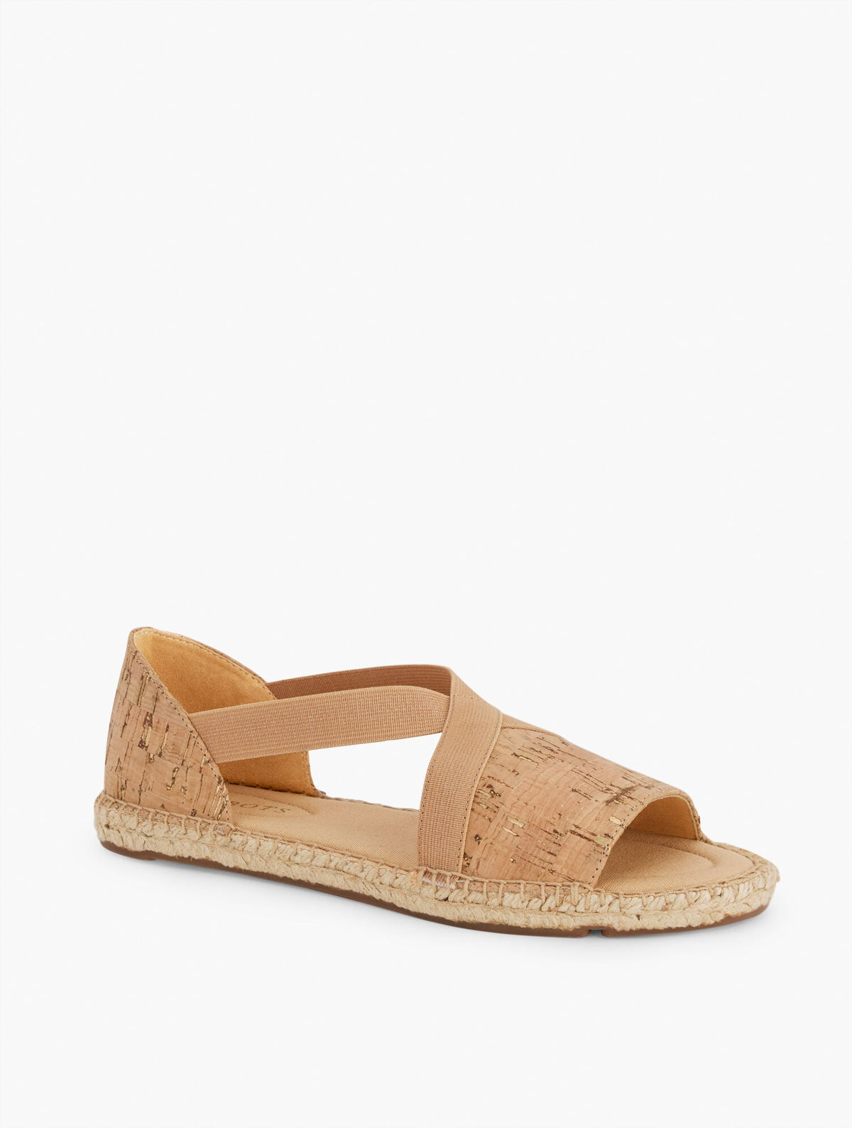 ILYSSA ELASTIC CORK ESPADRILLE FLATS | Talbots