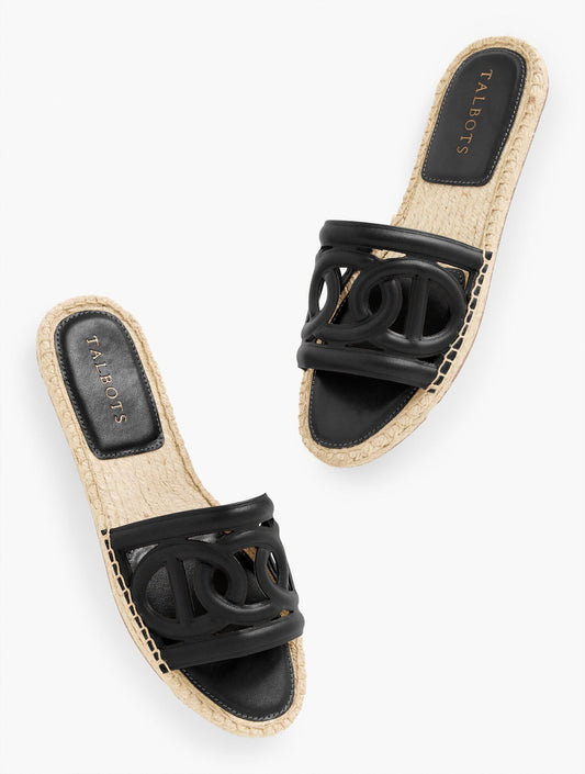 ILYSSA LINKS NAPPA ESPADRILLE SLIDES | Talbots