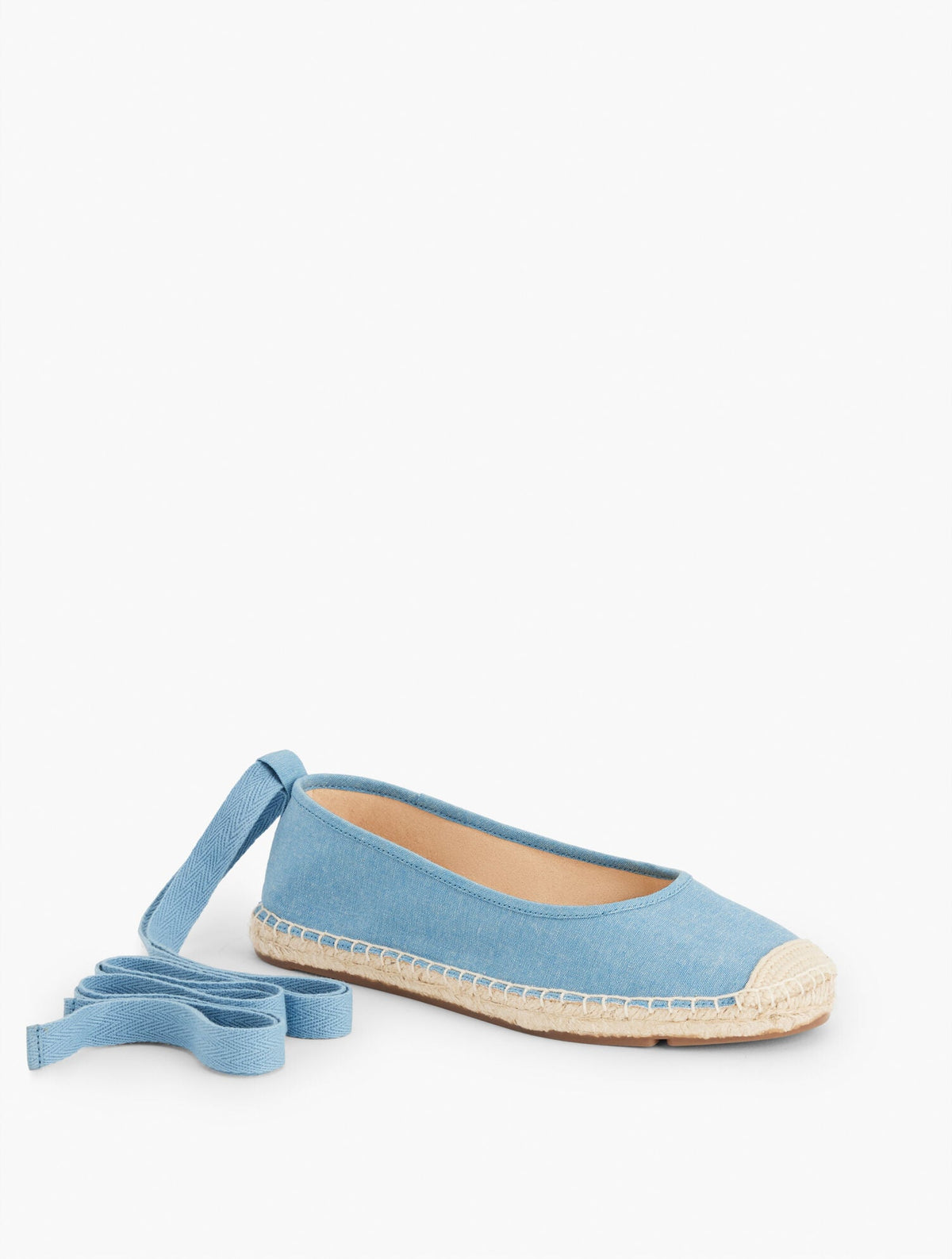 IZZY CHAMBRAY ESPADRILLE FLATS | Talbots