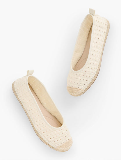IZZY CROCHET ESPADRILLE FLATS | Talbots