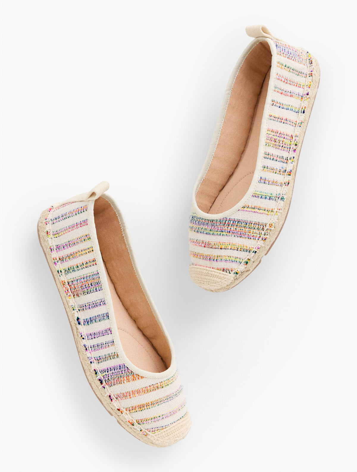 IZZY STRIPED CANVAS ESPADRILLE FLATS | Talbots