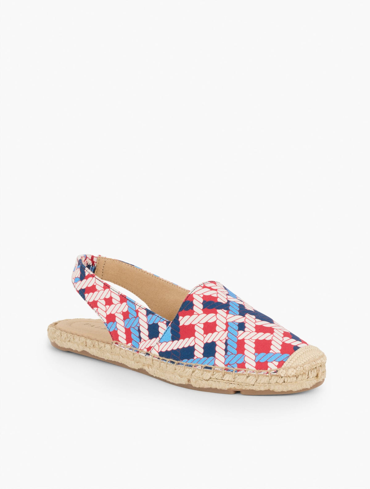 IZZY SLINGBACK ESPADRILLE FLATS - ROPE PRINT | Talbots