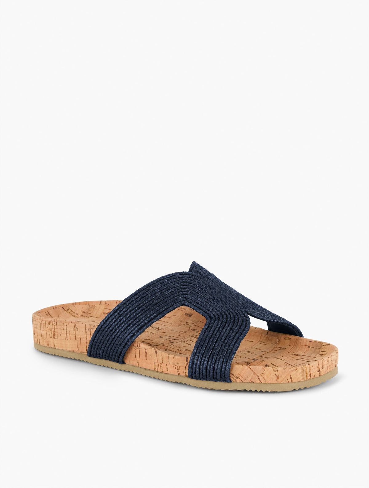 MALIA WOVEN RAFFIA SLIDES | Talbots