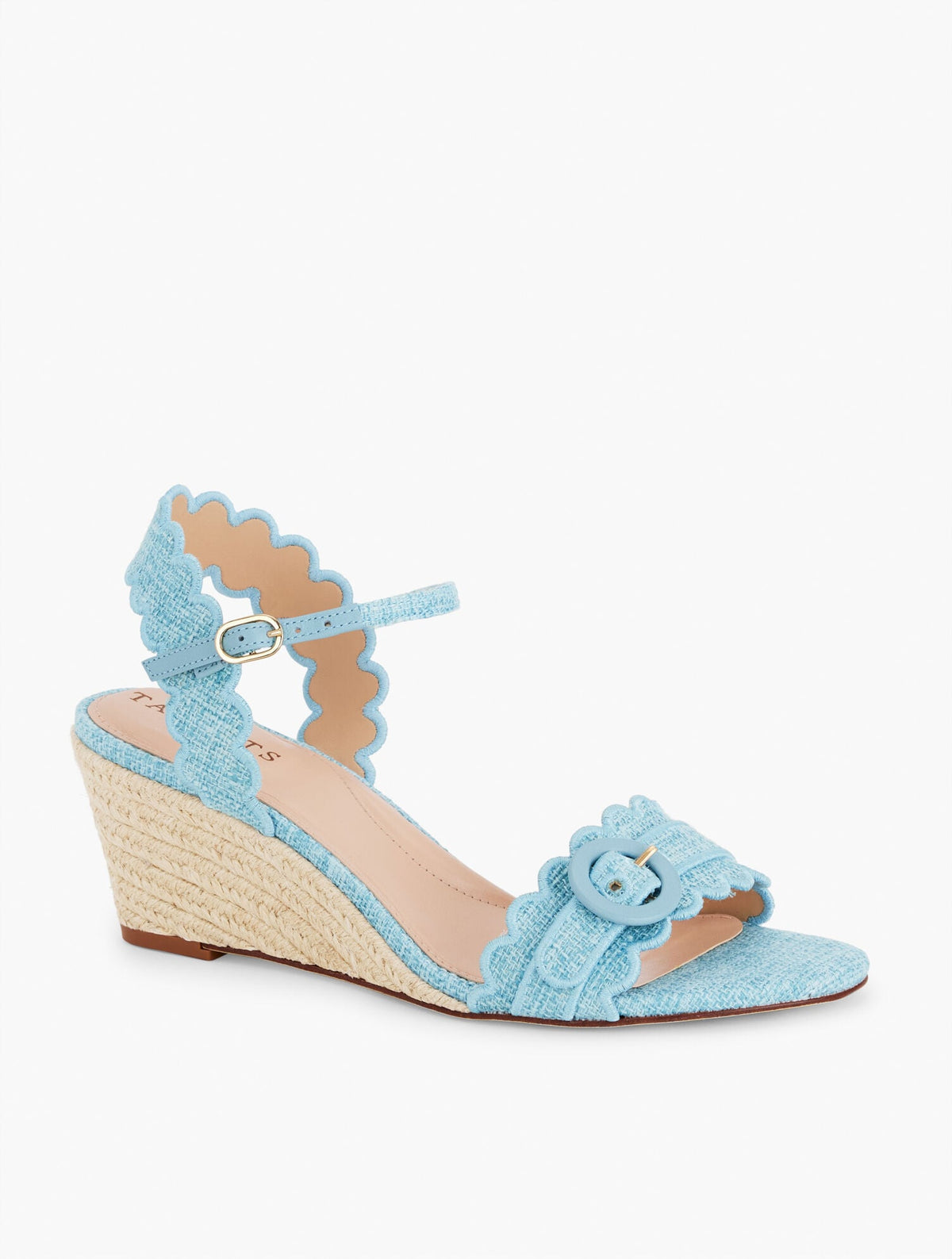 ROYCE SCALLOPED WEDGE SANDALS | Talbots