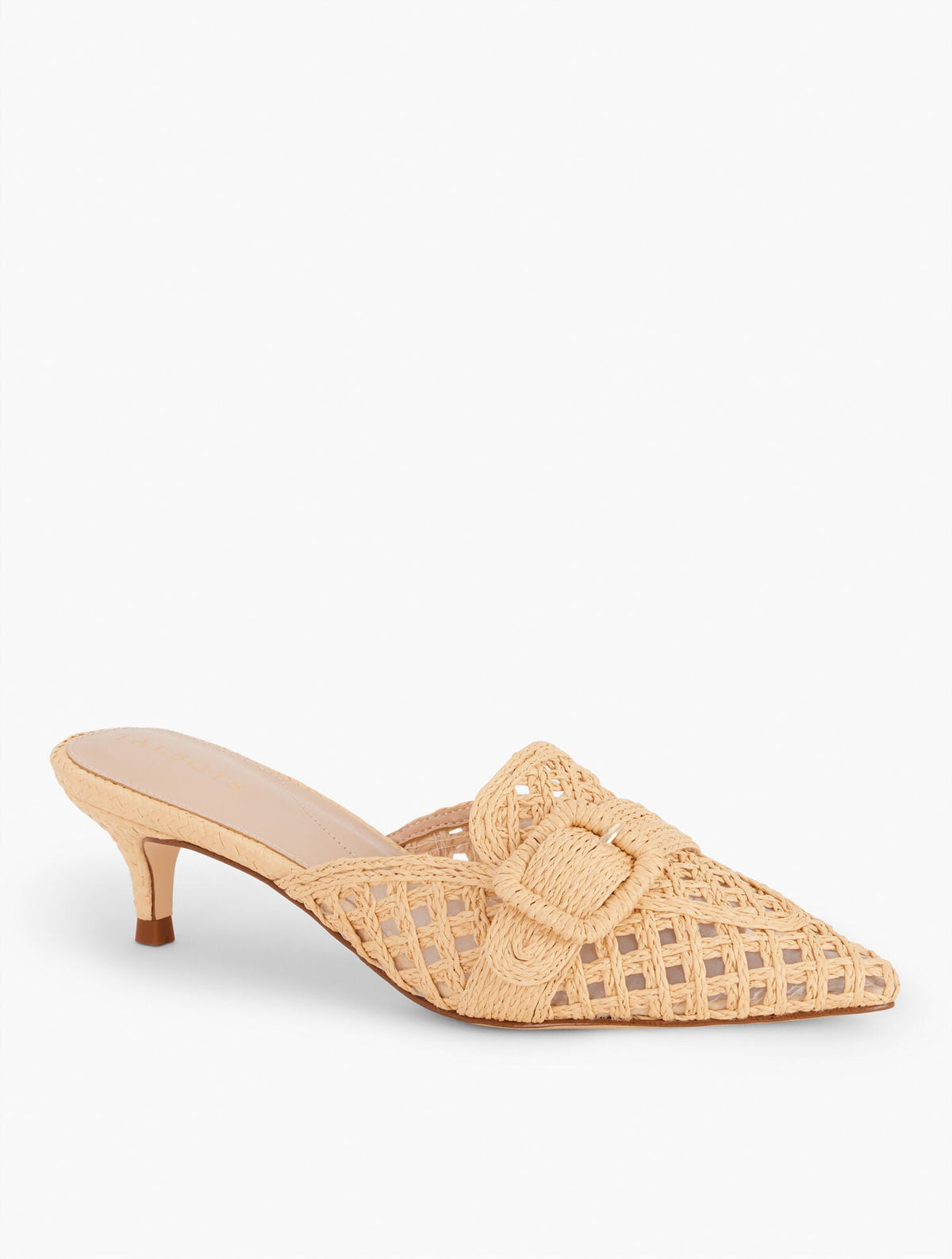 SYLVIE WOVEN RAFFIA MULES | Talbots