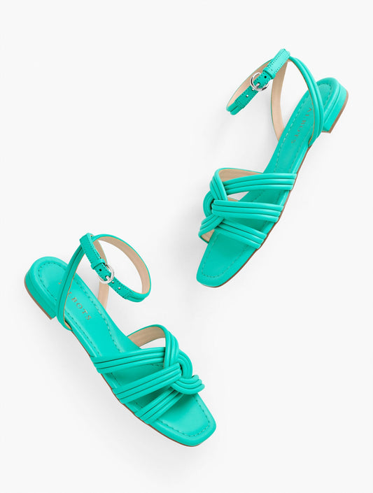 VIOLET TUBULAR NAPPA SANDALS | Talbots
