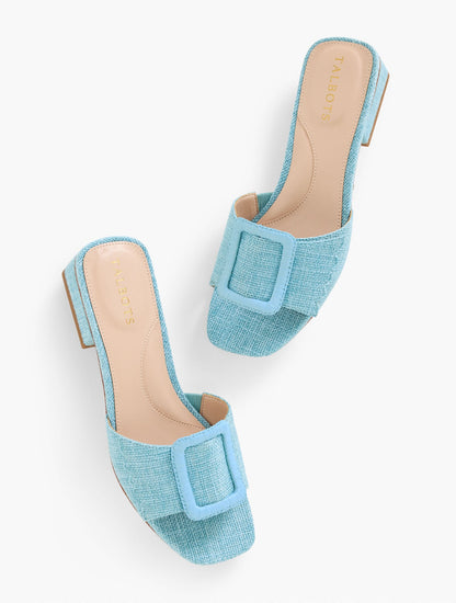 VIV BUCKLE SLIDES | Talbots