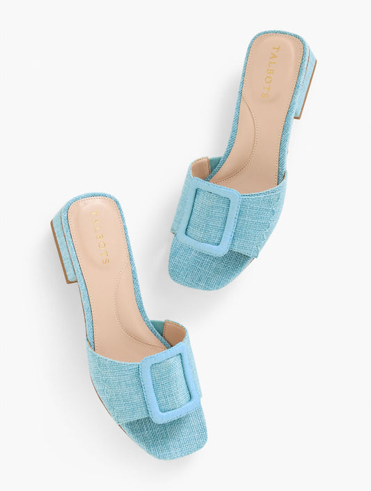 VIV BUCKLE SLIDES | Talbots