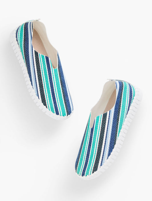 ILSE JACOBSEN TULIP STRIPE SLIP-ON FLATS | Talbots