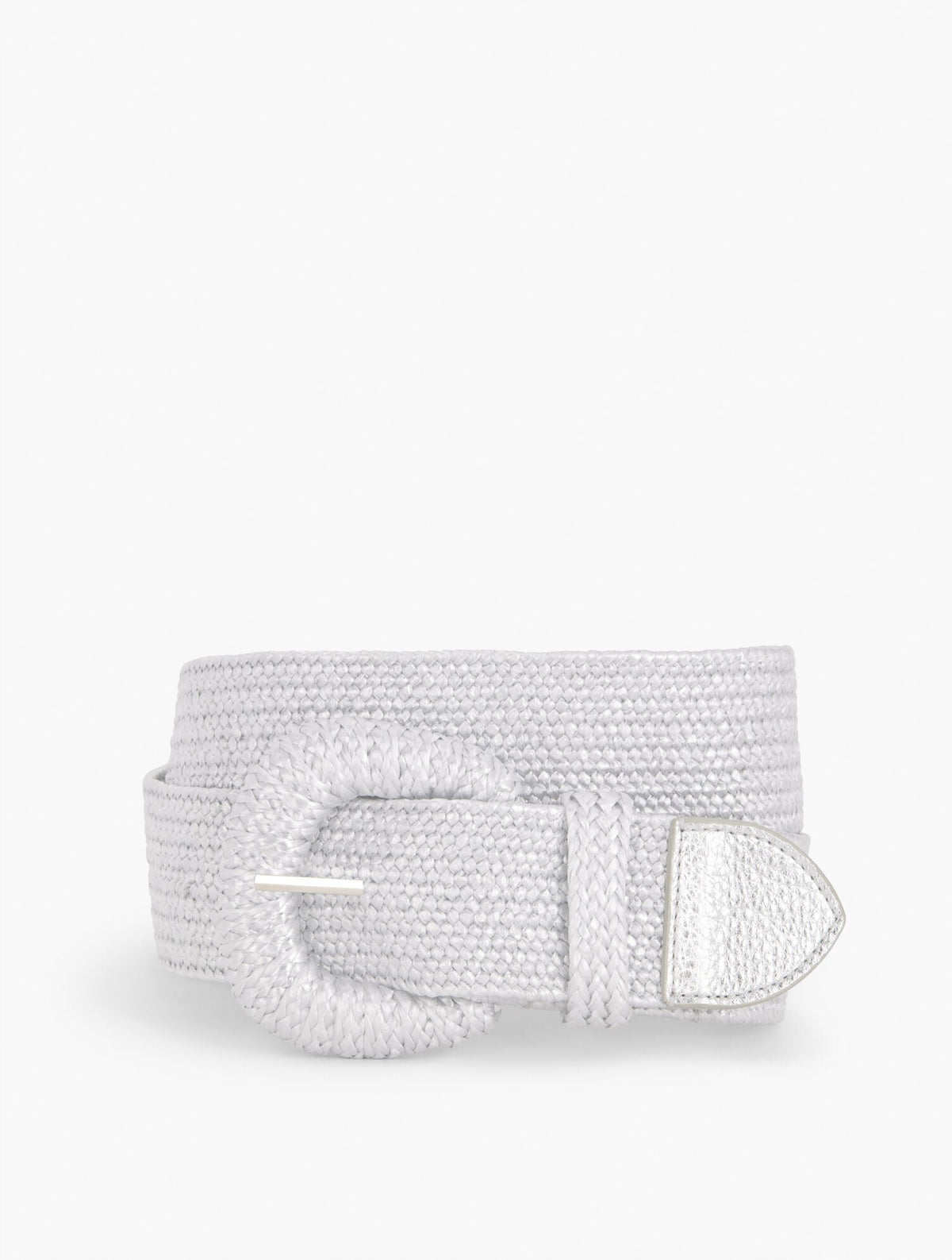 STRETCH WOVEN RAFFIA BELT | Talbots