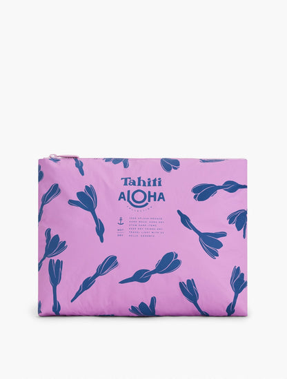 ALOHA COLLECTION MID SHELL LEI REVERSIBLE POUCH | Talbots
