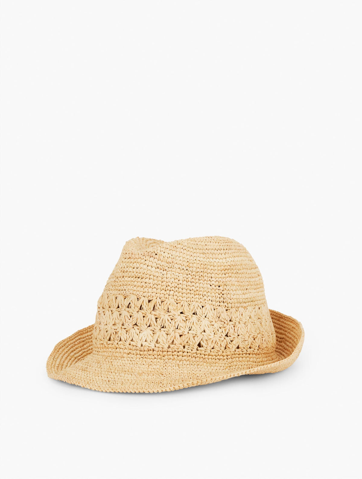 RAFFIA CROCHET FEDORA | Talbots