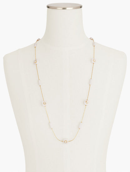 FLOATING GEO STONES CONVERTIBLE NECKLACE | Talbots