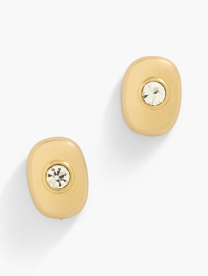 MODERN FACETED STONE STUD EARRINGS | Talbots