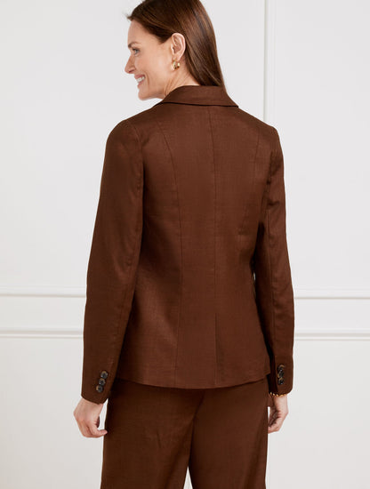 LINEN BLEND BLAZER | Talbots