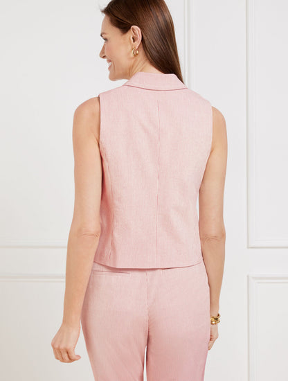 SEERSUCKER VEST | Talbots