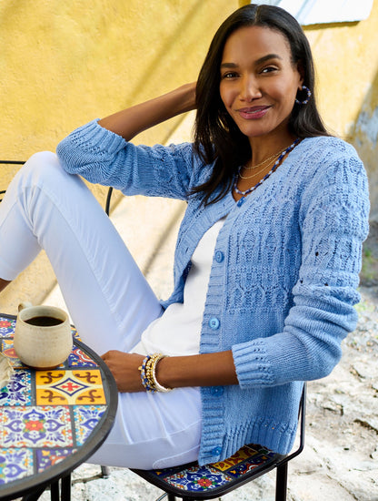 POINTELLE STITCH CARDIGAN | Talbots