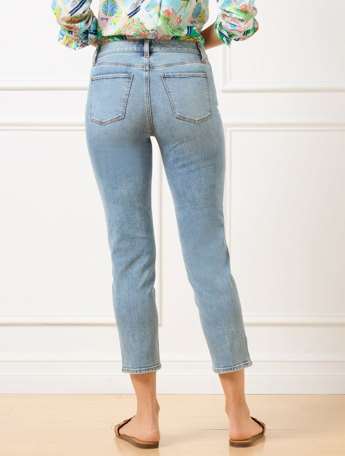 STRAIGHT CROP JEANS - AMARA WASH | Talbots