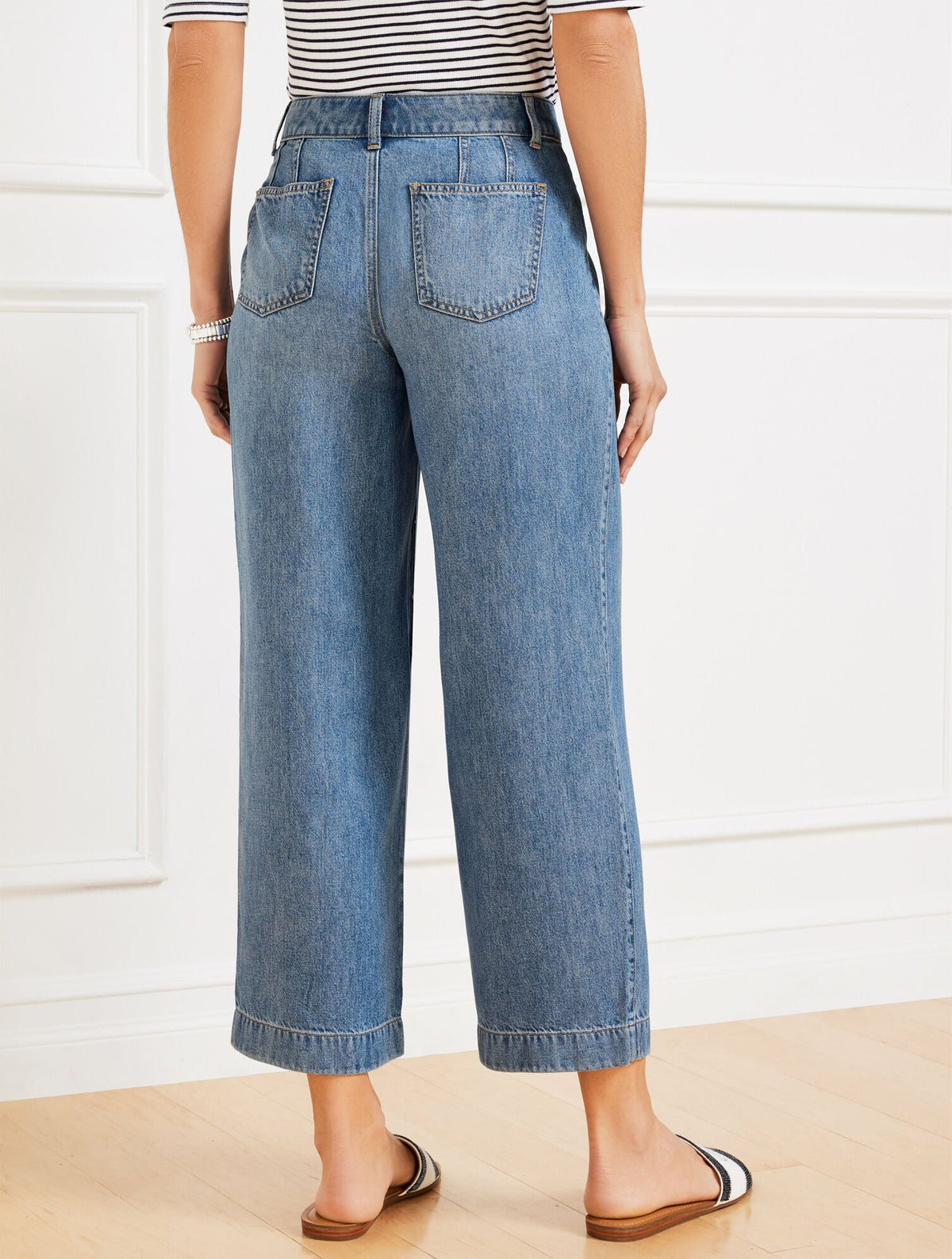 WIDE CROP JEANS - ELLA WASH | Talbots