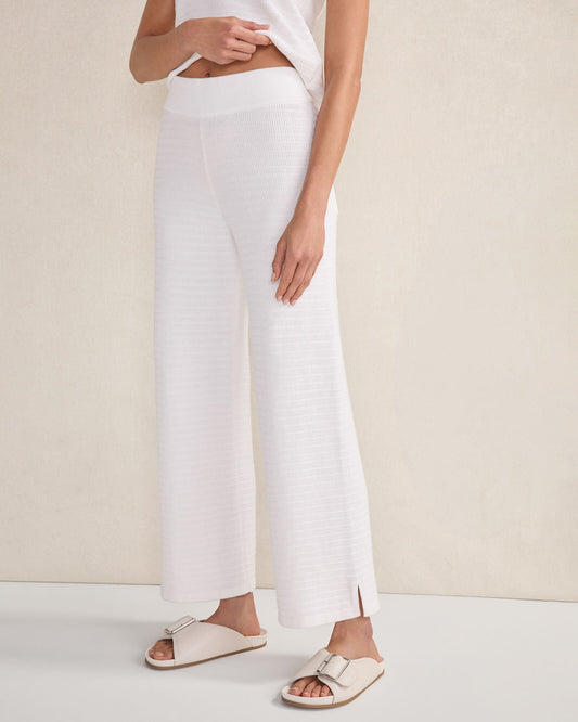 ORGANIC COTTON LINEAR STITCH STRAIGHT LEG PANTS | Talbots