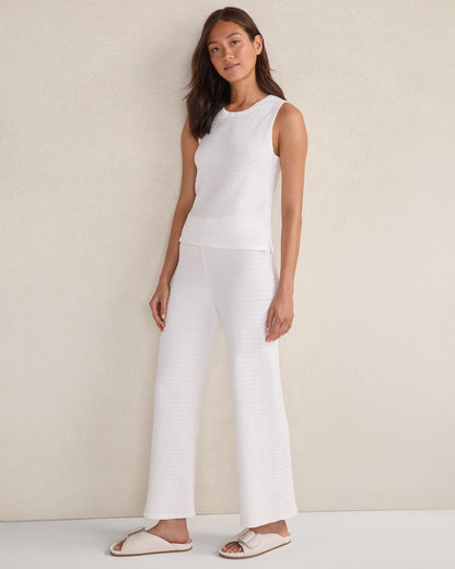 ORGANIC COTTON LINEAR STITCH STRAIGHT LEG PANTS | Talbots