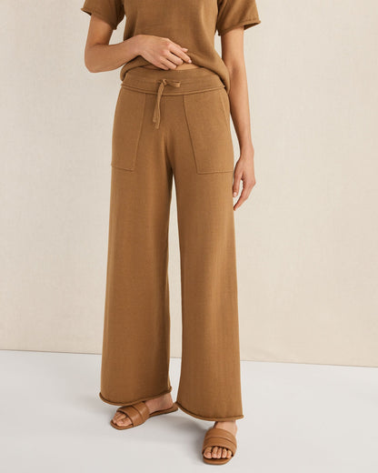 ORGANIC COTTON KNIT PANTS | Talbots