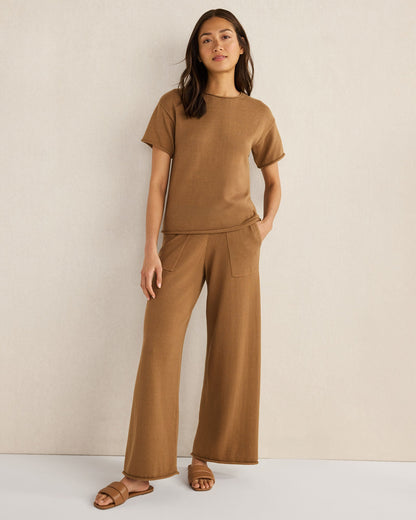 ORGANIC COTTON KNIT PANTS | Talbots