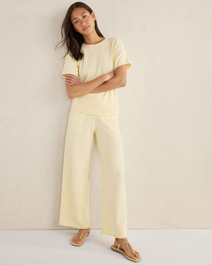 ORGANIC COTTON KNIT PANTS | Talbots