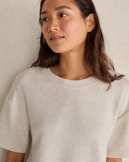 SOFT KNIT TIE-FRONT SHORT SLEEVE TOP | Talbots