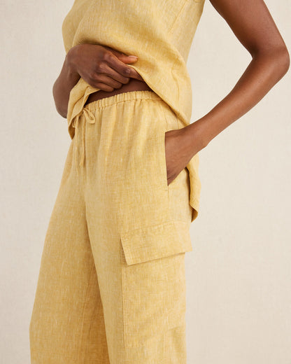 LINEN CARGO PANTS | Talbots