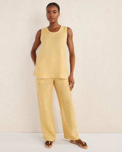 LINEN CARGO PANTS | Talbots