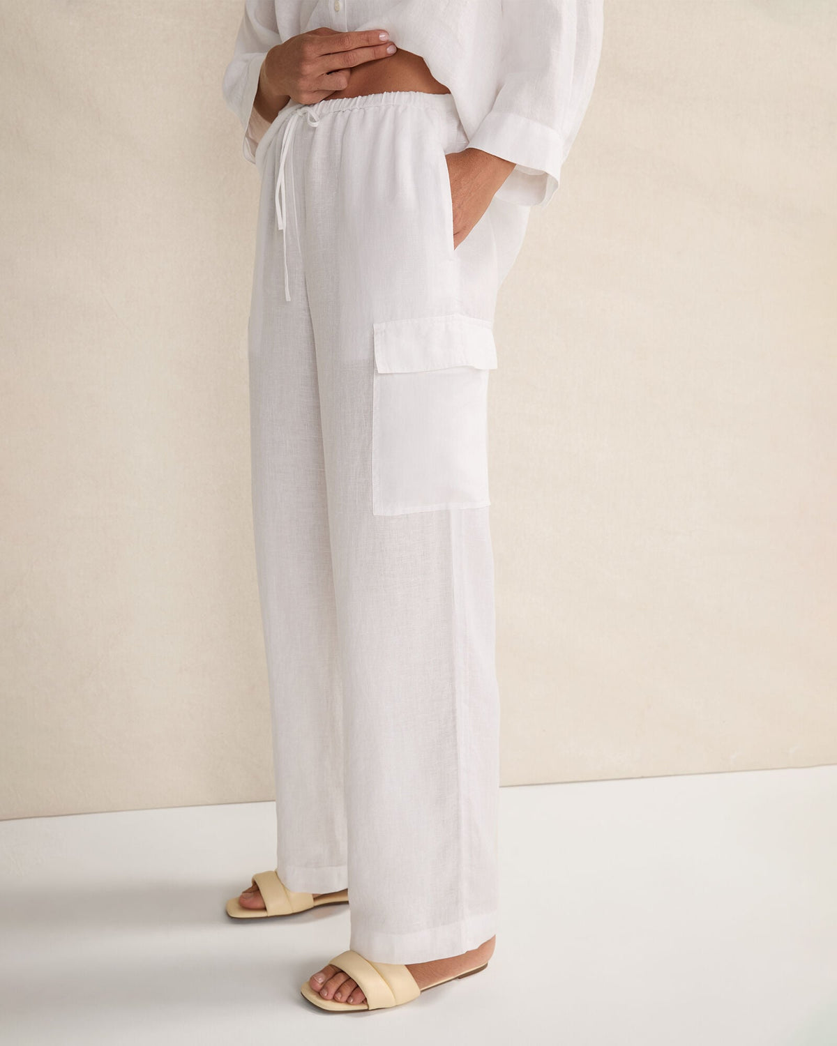 LINEN CARGO PANTS | Talbots