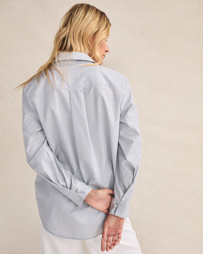 ORGANIC COTTON POPLIN BUTTON DOWN TOP | Talbots
