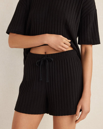 COTTON WIDE RIB SHORTS | Talbots